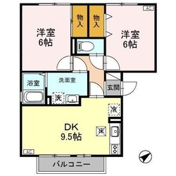 リバーフォート阿賀Ａの物件間取画像